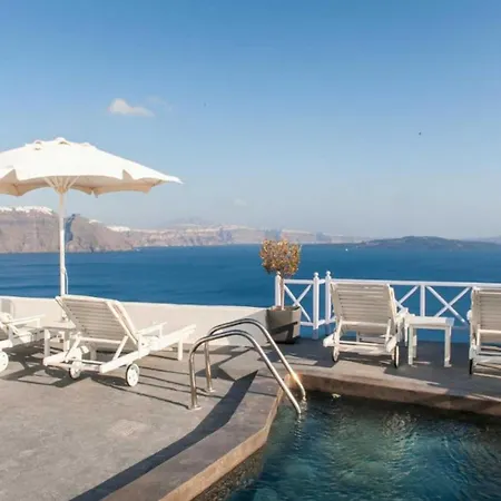 Вилла Charming Santorini Yagos 1 Bedroom Min Children Age 12 Years Private Furnished Balcony With Hot Tub Overlooking The Sea *