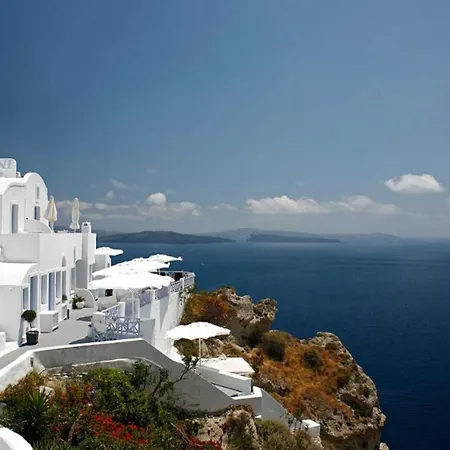 Villa Charming Santorini Yagos 1 Bedroom Min, Children Age 12 Years Private Furnished Balcony With Hot Tub Overlooking The Sea , *