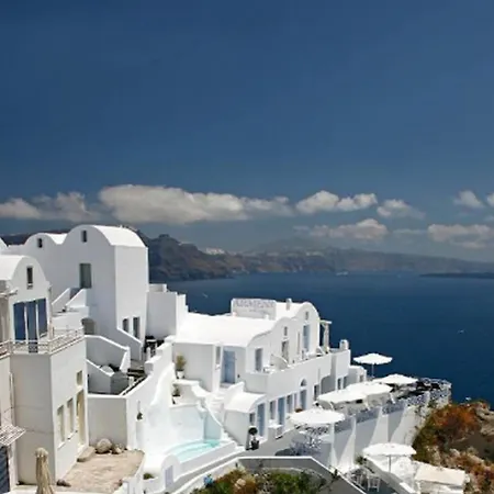 Charming Santorini Yagos 1 Bedroom Min, Children Age 12 Years Private Furnished Balcony With Hot Tub Overlooking The Sea , Villa